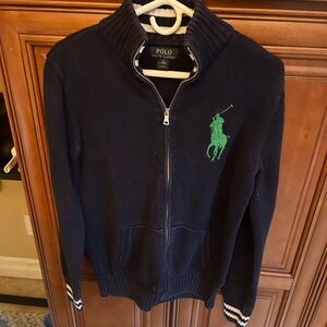 Polo Ralph Lauren Dark Blue Zip-Up Sweater